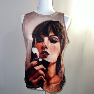 Taylor Swift tank top size medium! Very cool graphic on front/ back of tank top.